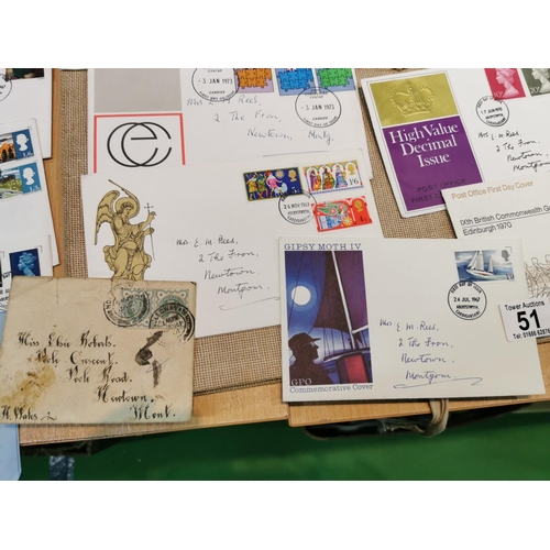 51 - Large Quantity Of First Day Covers Mostly 1960's Inc A Good Quantity Of Antique Stamped Envelopes