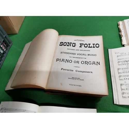 53 - Quantity Of 12 Vintage & Antique Music /Song Books Inc Mikado & 4 Volumes Of The Song Folio