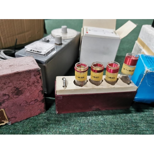 82 - Box Of Electronic Components Relating To Radio And Antenna Items