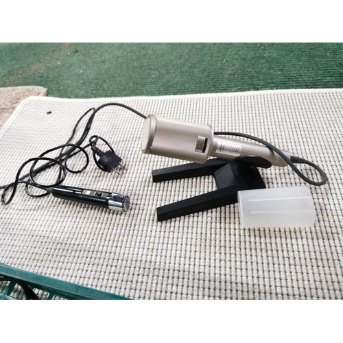 4 - Quantity Of Electricals Inc Router And Sony Microphone Etc