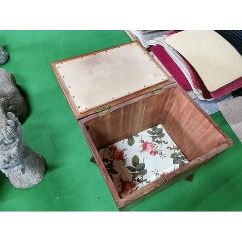 45 - Vintage 40's Solid Mahogany Linen Box