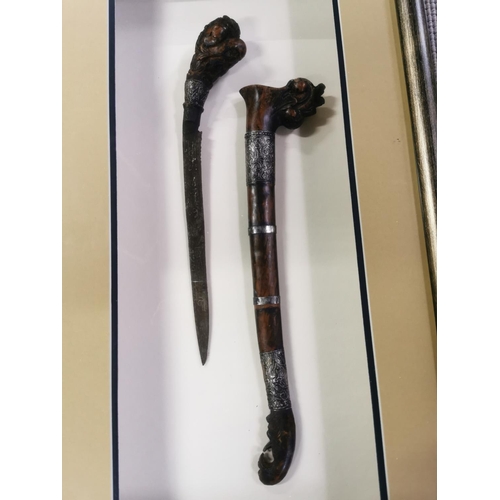 6 - Curvature Keris (Dagger) Found In Archipelago Islands In Display Case