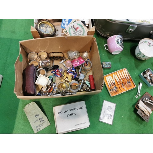 43 - Suitcase full of collectables and sundries