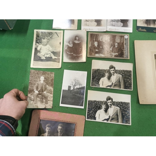 150 - Box full of antique photographs