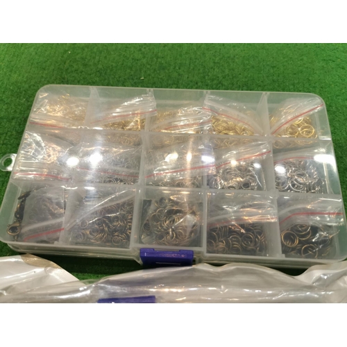 179 - Two boxes of jump rings for jewellery