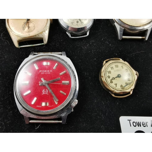 287 - Quantity of 10 various vintage watches inc Poljot, Claridge and a Lurcerne special