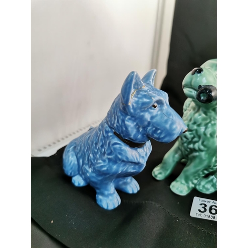 367 - Qty of 5 collectable Sylvac dogs plus one all good order apart the blue dog has old repairs
3275,143... 