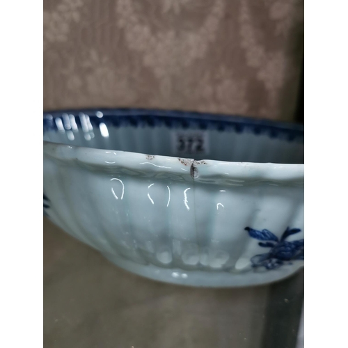 372 - Large scalloped rimmed ant. Chinese bowl
29cm Diameter