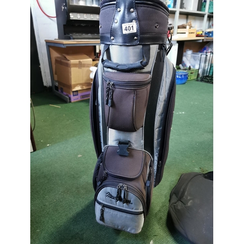 401 - Macgregor golf bag and clubs