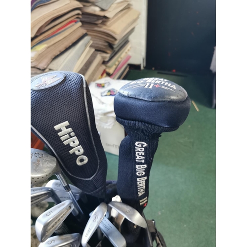 401 - Macgregor golf bag and clubs