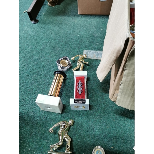 456 - Large quantity of trophies relating to bowling etc