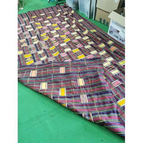 130 - Hand made patchwork large quilt approx. 205cm long by 180 wide