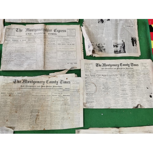 144 - Large job lot of early local newspapers inc 6 various local papers and a quantity of approx. 20 Coun... 