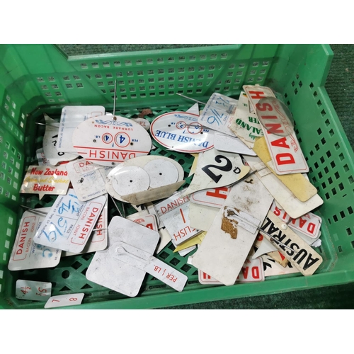 88 - Large quantity of vintage shop food lables