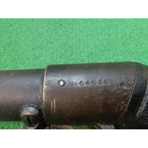 163 - Early antique 1900's BSA Air Rifle Model D .177 serial no. 64636, with a leaver break, top loader, a... 