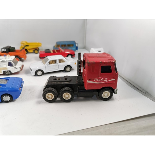 102 - Quantity of various diecast items inc a Buddy L Coke Cola lorry