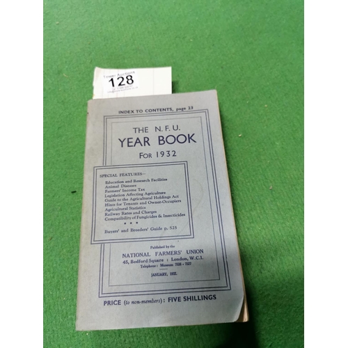 128 - Rare N.F.U. year book for 1932