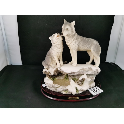 151 - Juliana Collection Snow Wolf figurine