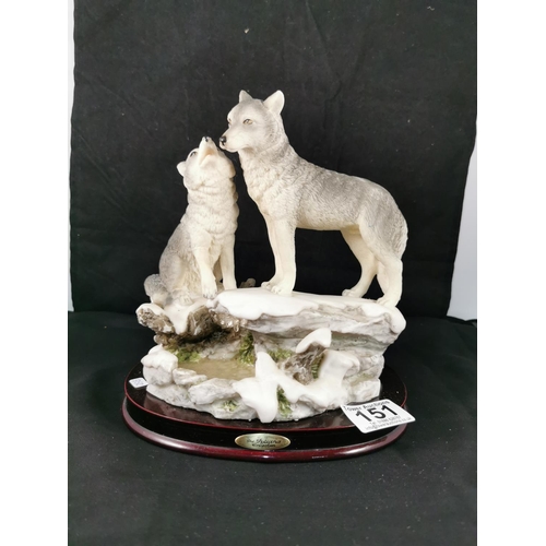 151 - Juliana Collection Snow Wolf figurine