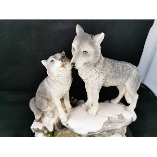 151 - Juliana Collection Snow Wolf figurine