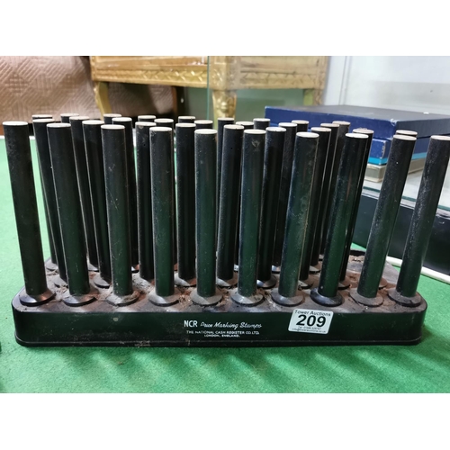 209 - Set of vintage NCR price marking stamps from the National Cash Register Co.