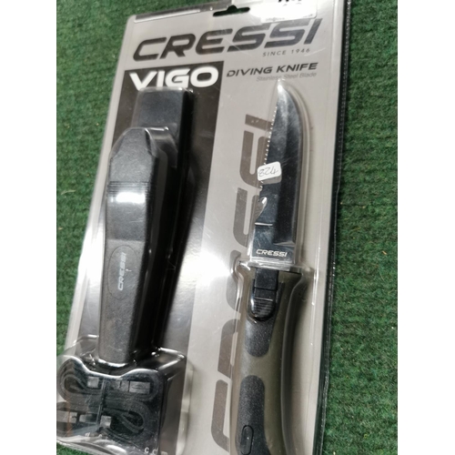 23 - New and sealed Cressi Vigo diving knife