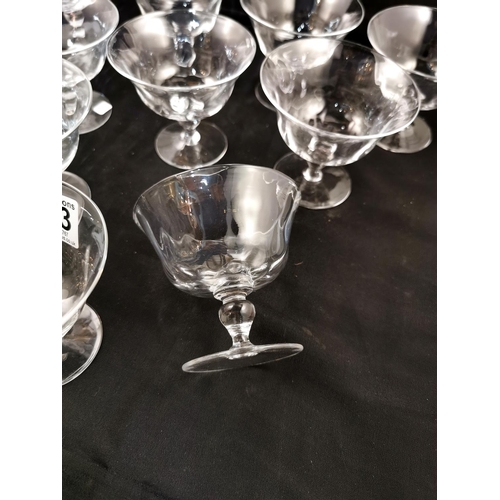 233 - Quantity of 10 good quality Sundae glasses