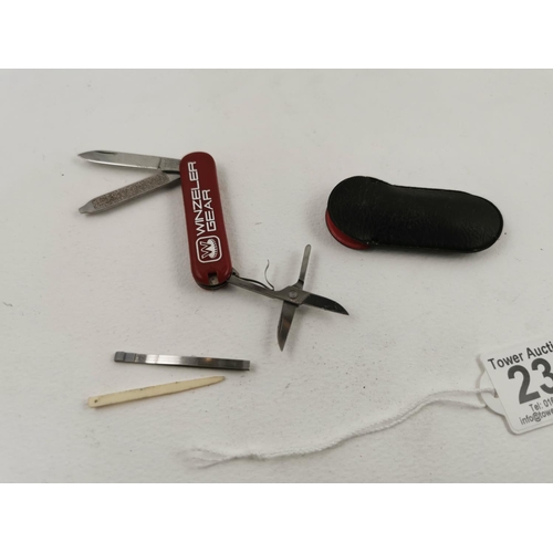 236 - Genuine small swiss penknife by Winzeler Gear