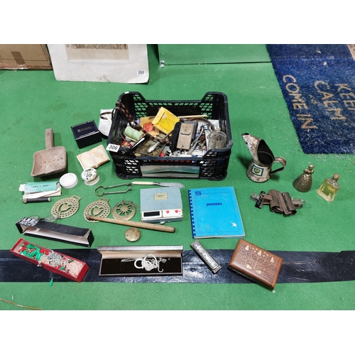 306 - Box full of collectables and sundries