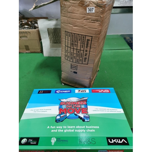 307 - Box of 5 new business on the move board games from Marks & Spencers