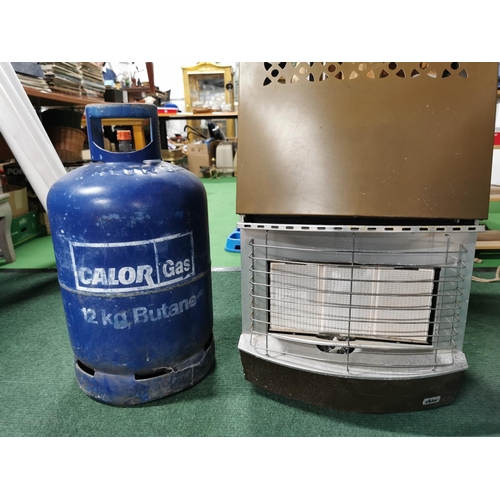 5 - Superser gas heater with a half bottle of Calor gas