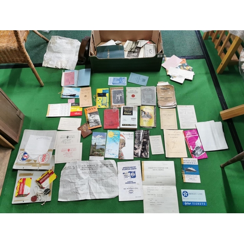 53 - Box full of various ephemera inc a last will and testament