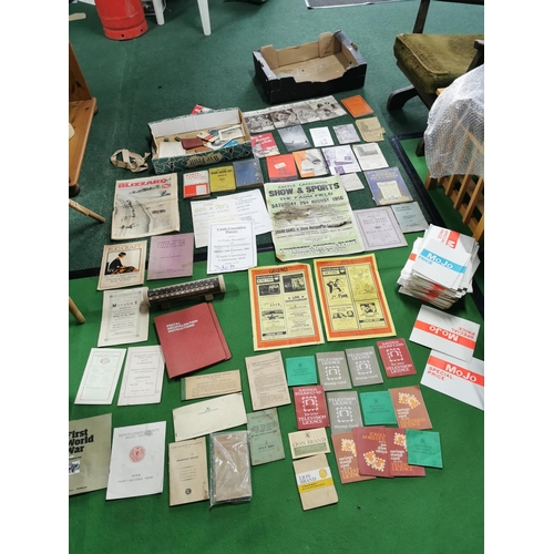 58 - Two boxes full of ephemera cleared from a post office inc quantity of post office items, quantity of... 