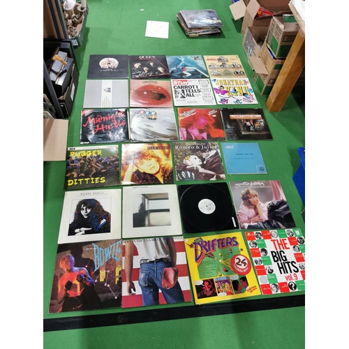 81 - Quantity of vinyl records some good bands inc David Bowie, Queen, Asia, Dire Straights etc