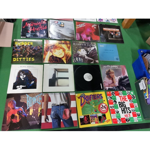 81 - Quantity of vinyl records some good bands inc David Bowie, Queen, Asia, Dire Straights etc