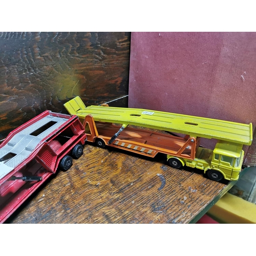 99 - Pair of matchbox car transporters