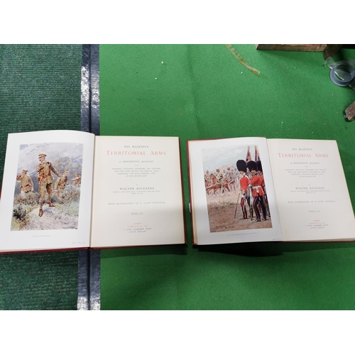 97 - Two books His Majesties Territorial Army Volume 2 & 3