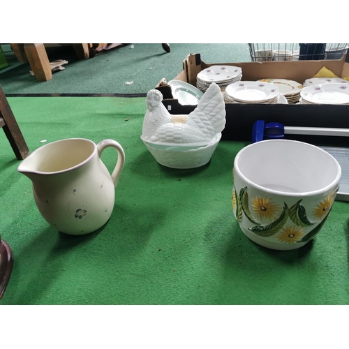 84 - Three boxes of odds inc a part tea set