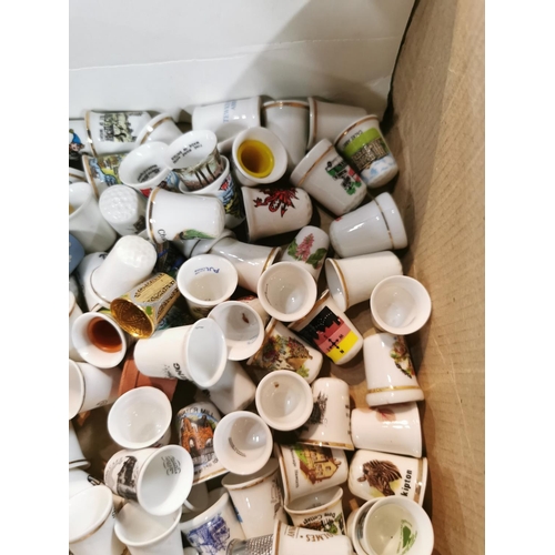 96 - Box containing a very large quantity of various thimbles