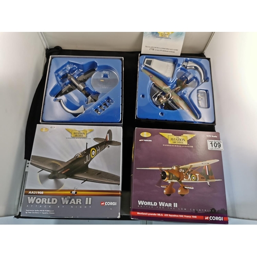 109 - Two excellent boxed condition Corgi aviation archive WWII planes, No. AA31908 and No. AA36801