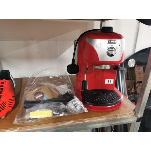 11 - DeLonghi Espresso coffee machine with all accessories and manual