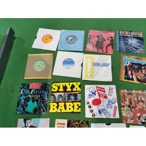 113 - Large job lot of 45 single records, approx. 300, inc some good bands, The Beatles, Paul McCartney, U... 