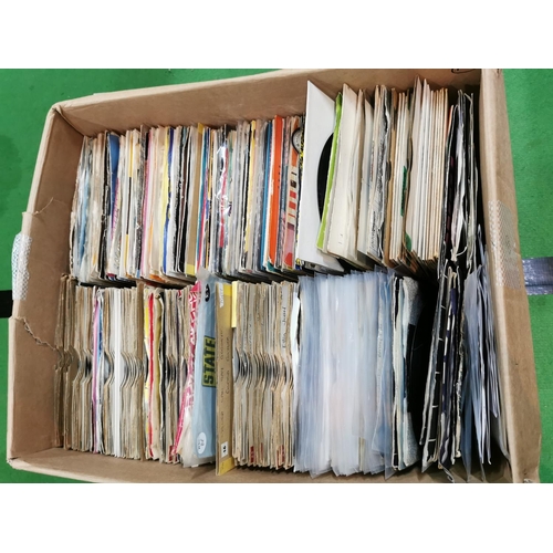 113 - Large job lot of 45 single records, approx. 300, inc some good bands, The Beatles, Paul McCartney, U... 