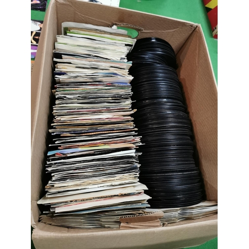 114 - Large job lot of 45 single records inc some good bands Adam Faith, Andy Williams, The Beatles, etc a... 