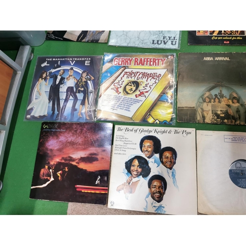 117 - Box full of various vinyl records inc two Beatles records, 10CC, The Hollies and a good quantity of ... 