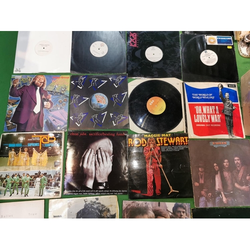 117 - Box full of various vinyl records inc two Beatles records, 10CC, The Hollies and a good quantity of ... 