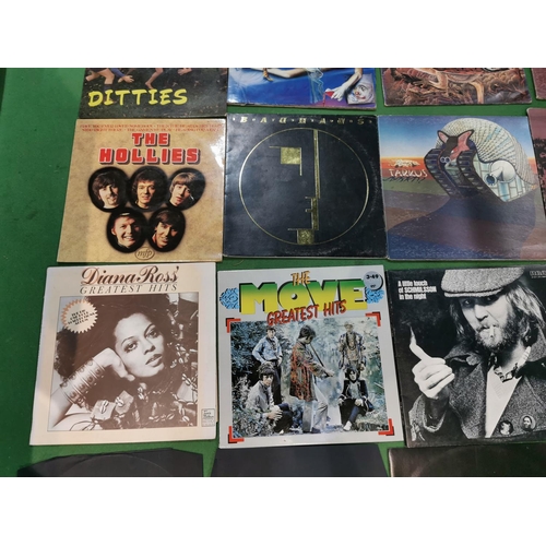 117 - Box full of various vinyl records inc two Beatles records, 10CC, The Hollies and a good quantity of ... 