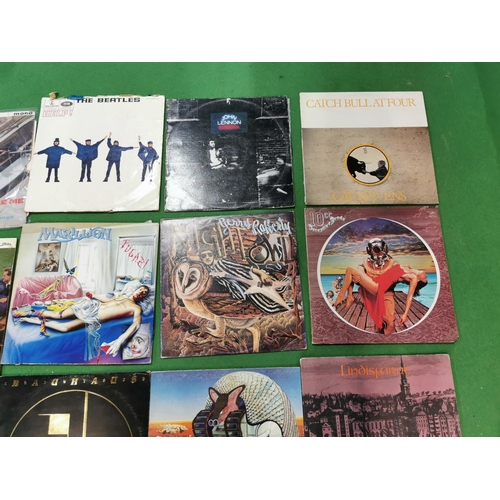 117 - Box full of various vinyl records inc two Beatles records, 10CC, The Hollies and a good quantity of ... 