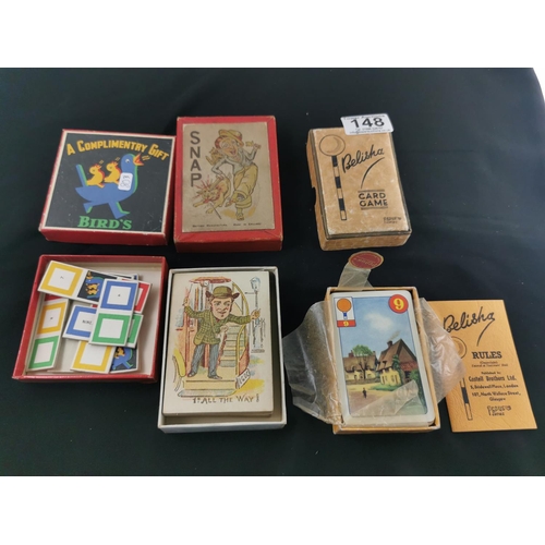 148 - Three vintage card games