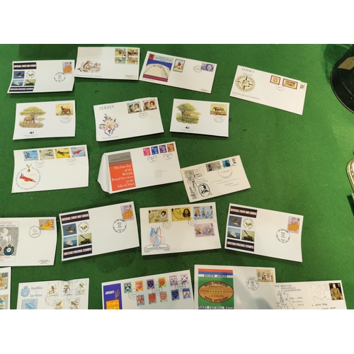 156 - Very large quantity of first day covers mostly of Jersey